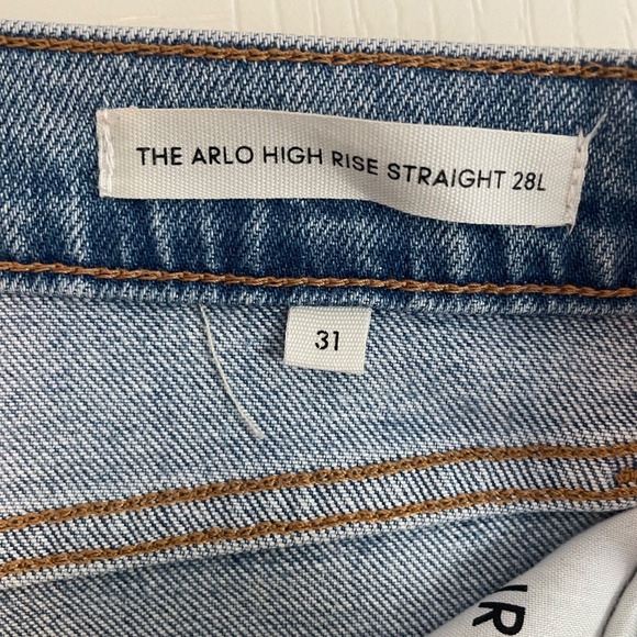 Denim Forum The Arlo High Rise Straight jean 31 / 28L - Picture 3 of 8